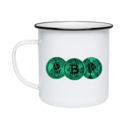 Кружка эмалированная Криптовалюта - PrintSalon