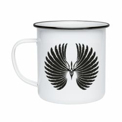 Кружка емальована Крилатий герб - PrintSalon