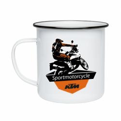 Кружка эмалированная KTM Sportmotorcycle Art - PrintSalon