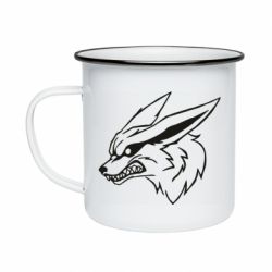 Кружка эмалированная Kurama line art - PrintSalon