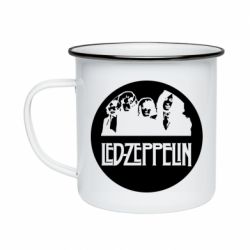 Кружка эмалированная Led Zeppelin in a circle - PrintSalon