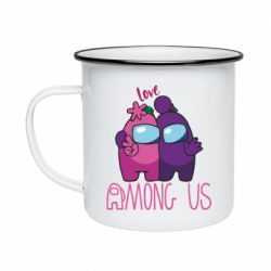 Кружка эмалированная Love is Among Us - PrintSalon