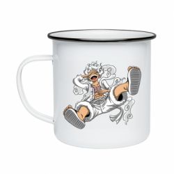 Кружка эмалированная Луффи пробуждение - PrintSalon