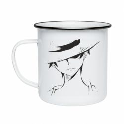 Кружка емальована Luffy in a hat - PrintSalon