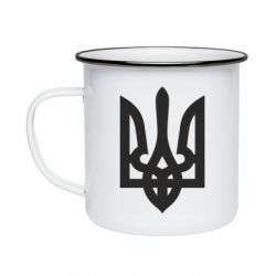 Кружка эмалированная Маленький герб України - PrintSalon