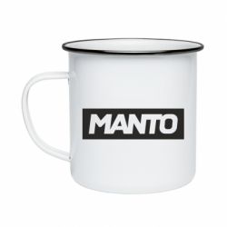 Кружка эмалированная Манто лого - PrintSalon