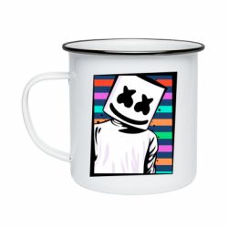 Кружка эмалированная Marshmello Colorful Portrait - PrintSalon