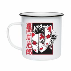 Кружка эмалированная Masked Tangio - PrintSalon