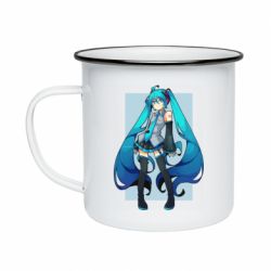 Кружка эмалированная Miku art - PrintSalon