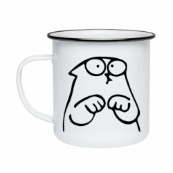 Кружка эмалированная Милый Кот Саймона - PrintSalon