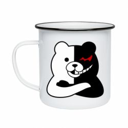 Кружка емальована Monomishka with hands - PrintSalon