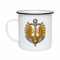 Кружка эмалированная Морская Пехота Украины