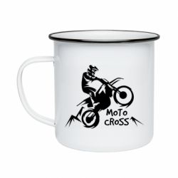 Кружка эмалированная Motocross sport - PrintSalon
