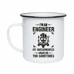 Кружка эмалированная My awesomeness amazes me too sometimes - PrintSalon