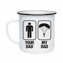 Кружка эмалированная my dad - PrintSalon