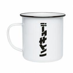 Кружка емальована Naruto letters - PrintSalon