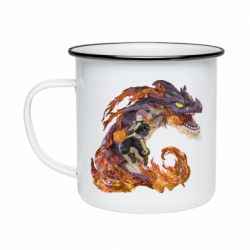 Кружка эмалированная Natsu with a dragon - PrintSalon