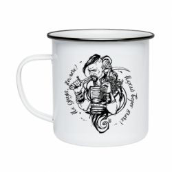 Кружка эмалированная Не грусти казак, пусть враг плачет - PrintSalon