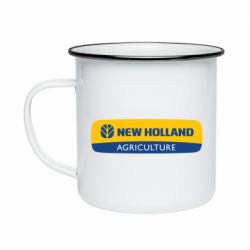 Кружка эмалированная New holland emblem - PrintSalon