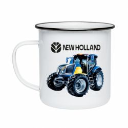 Кружка емальована New Holland tractor - PrintSalon