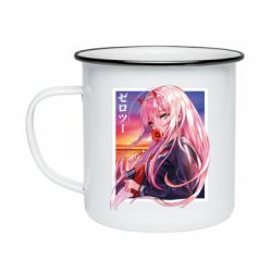 Кружка эмалированная Ноль Два - PrintSalon