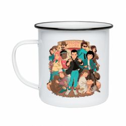 Кружка эмалированная Очень странные дела арт - PrintSalon