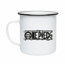 Кружка эмалированная One Piece Logo Anchor - PrintSalon
