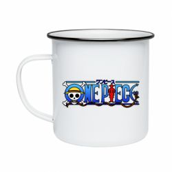 Кружка эмалированная One Piece Logo Skull - PrintSalon