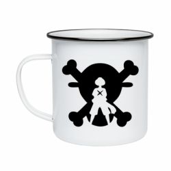 Кружка емальована One Piece Luffy Captain - PrintSalon
