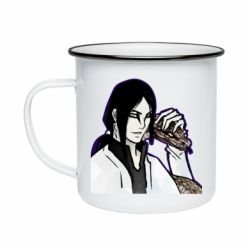 Кружка емальована Orochimaru with a snake - PrintSalon