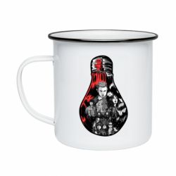 Кружка эмалированная ОСД Арт Лампочка - PrintSalon