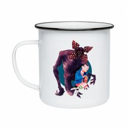 Кружка эмалированная ОСД Одиннадцать и Демогоргон - PrintSalon