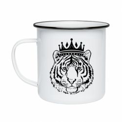 Кружка эмалированная Папа-Тигр - PrintSalon