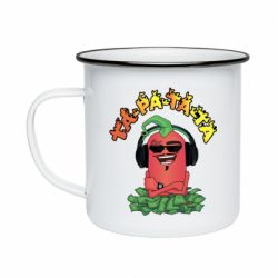 Кружка эмалированная Перец Эдисон и доллары - PrintSalon