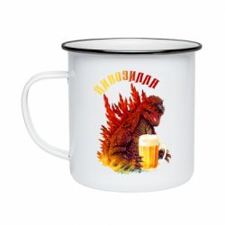Кружка емальована Pivozilla