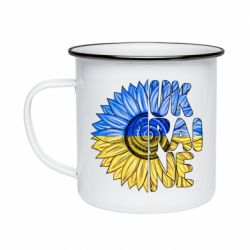 Кружка эмалированная Подсолнух Украина! - PrintSalon