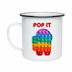 Кружка емальована Pop It Among Us - PrintSalon