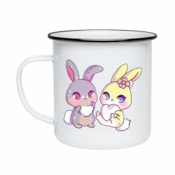 Кружка эмалированная Rabbits In Love - PrintSalon