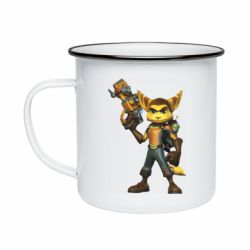 Кружка эмалированная Ratchet with Clank - PrintSalon