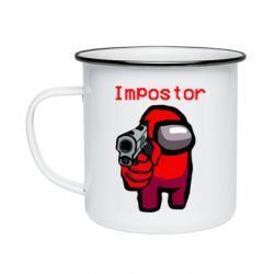 Кружка емальована Red Impostor - PrintSalon