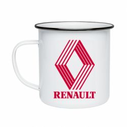 Кружка эмалированная Renault 1972 Logo - PrintSalon