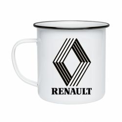 Кружка эмалированная Renault Logo 1972 - PrintSalon