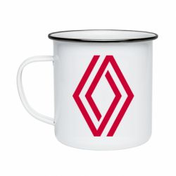 Кружка эмалированная Renault New Logo - PrintSalon