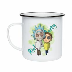 Кружка эмалированная Rick and Morty voodoo doll - PrintSalon
