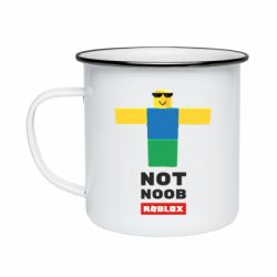 Кружка эмалированная Roblox Not Noob - PrintSalon