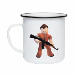 Кружка эмалированная Roblox Prisoner - PrintSalon