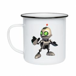 Кружка емальована Robot Clank - PrintSalon