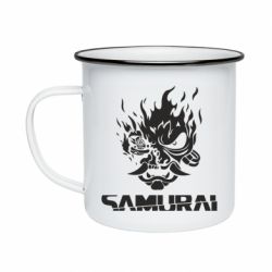 Кружка емальована Rock Group Logo - Samurai - PrintSalon