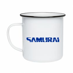 Кружка емальована Samurai Cyberpunk - PrintSalon