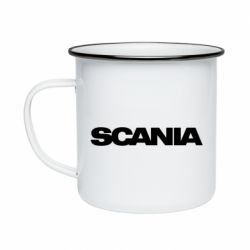 Кружка эмалированная Scania truck - PrintSalon